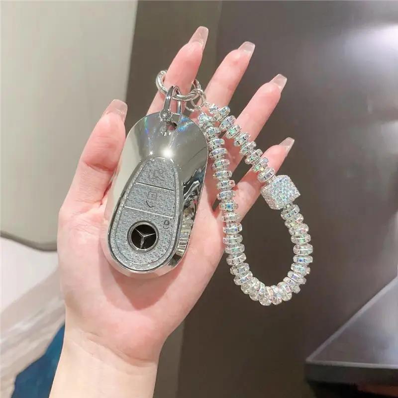 VFO1 Car Remote Key Cover Case Holder shell Women's Bag Fob For Mercedes Benz 2025 New C260L E300L S400L EQE GLC CLE C E S Class