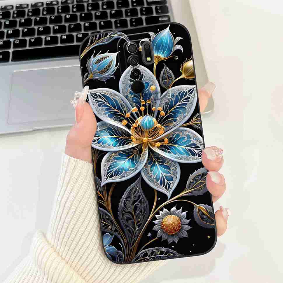For Xiaomi Redmi 9 Case Cute Cartoon Rabbit Cat Soft Silicone Cover For Redmi 9 M2004J19AG M2004J19G Bumper Phone Case Funda