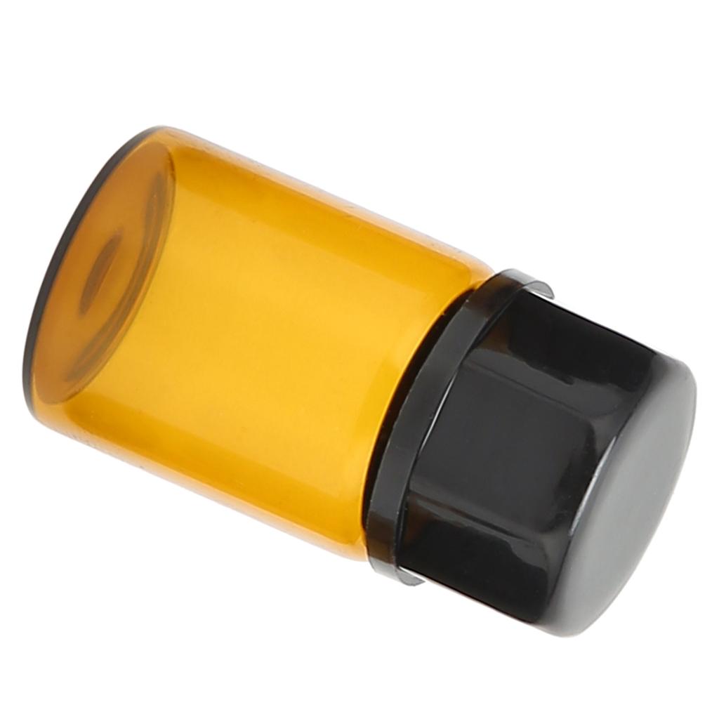 5 Stück Dunkelbraun Parfüm Separat Glas Kleine Flaschen Tragbar Probenflasche 2ml