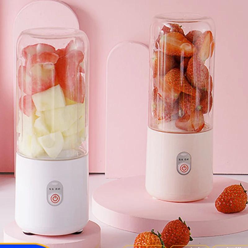 Portable Mixer USB Electric Fruit Juicer Handheld Smoothie Maker Blender Stirring Rechargeable Mini Food Processor Juice Cup