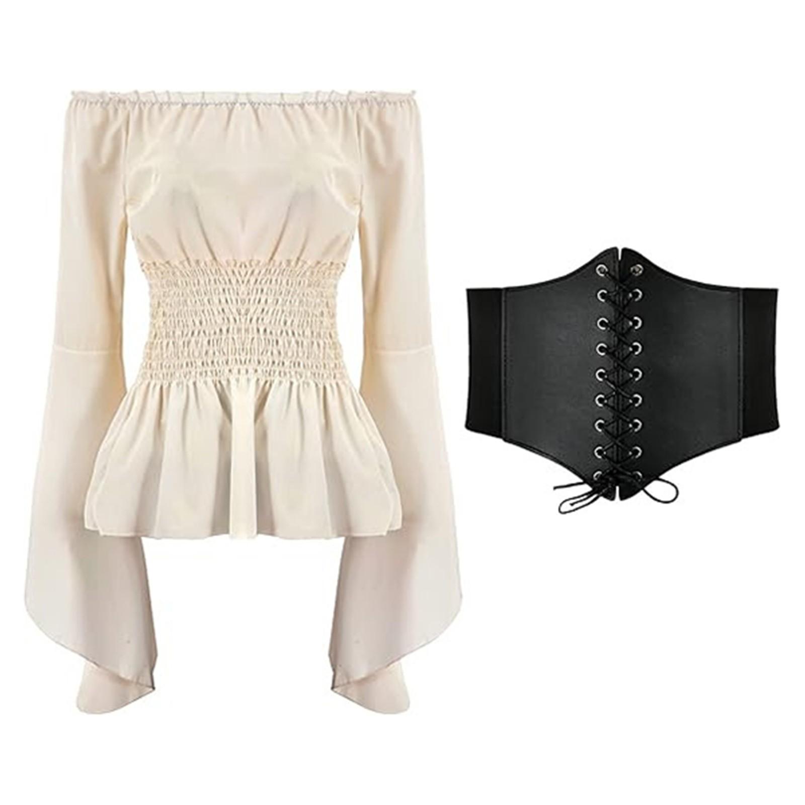 

Жіночий модний однотонний сексуальний пуловер з відкритими плечима з довгими рукавами нестандартної форми L бежевий