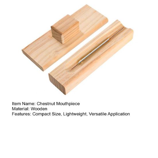 Chestnut Mouthpiece Macadamia Pecans Hazelnuts Opener Easy to Use Portable Lightweight Wooden Nut Cracker Tool