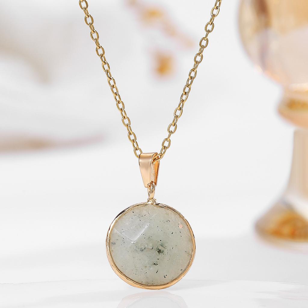 Natural crystal pendant, cut surface, amethyst necklace, semi precious gemstone necklace, Bohemian jewelry