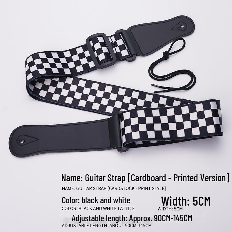 Ethnic Style Colorful Polyester Guitar Strap for Classical & Electric Guitars