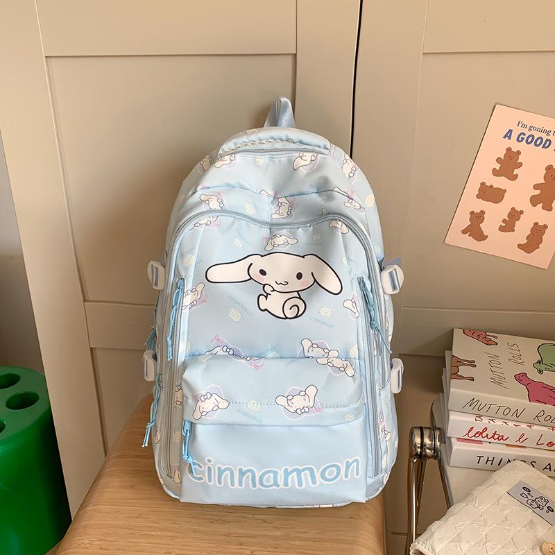 Sac à dos pour enfants à grande capacité avec imprimé mignon transfrontalier pour collège - Sac de voyage léger pour femmes