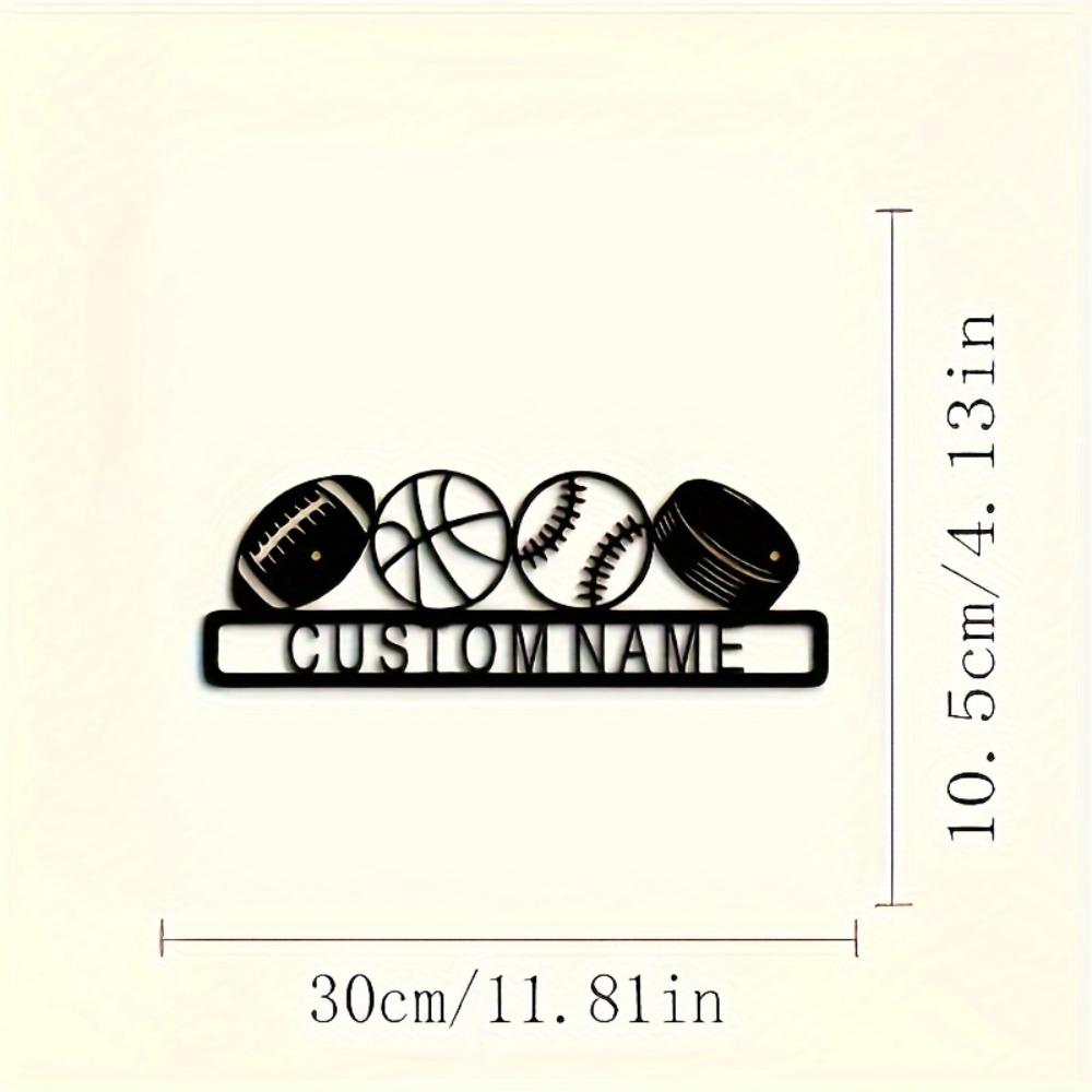 Custom Metal Wall Art Sports Gift Sign
