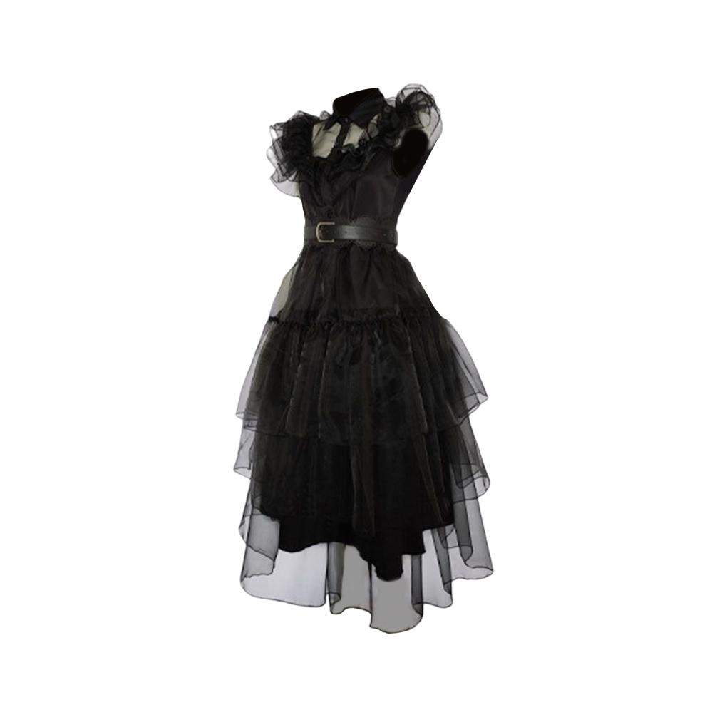 Girl Dress Carnival Suit Cosplay Costume Fine Workmanship Exquisite Beautiful with Belt Attractive Festival Accessories