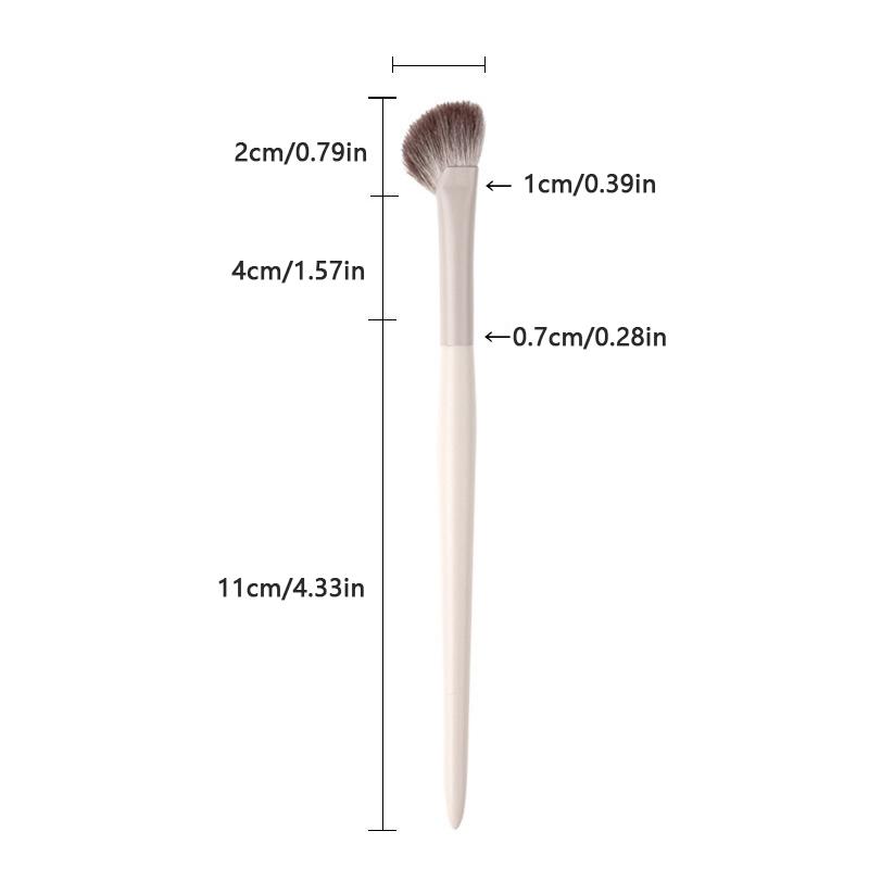 Halbmondförmiger Nasenschattenpinsel Weich Tragbar Abgewinkelter Nasenkontur Verblenderpinsel Professionelle Highlighter Rouge Make-up Werkzeuge