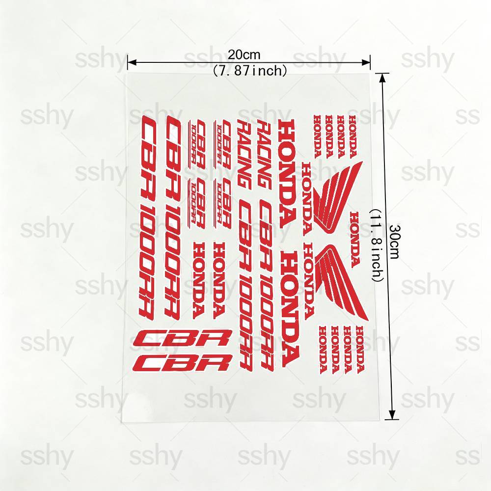 For HONDA CBR 18 colors Waterproof Reflective Motorbike Stickers Easy Peel D7 Removable Decals for Motorcycle Car
