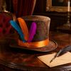 Headband Easter Costume Hat Dress Up Feathered Tall Hat  Stage Performance Event