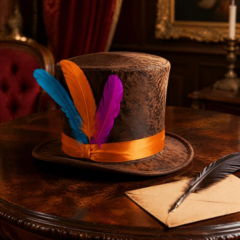 Headband Easter Costume Hat Dress Up Feathered Tall Hat  Stage Performance Event