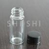 5/10 Pcs Clear Amber Glass Bottles Small Medicine Sample Vials Laboratory Powder Reagent Containers Screw Lids 2ml 3ml 5ml 10ml