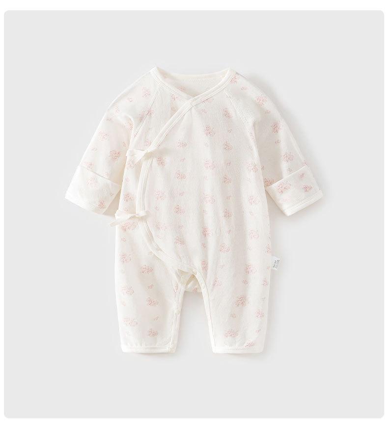 Butterfly Long Sleeve Newborn Romper - Summer Thin Style Boneless Baby Onesie Pajamas.