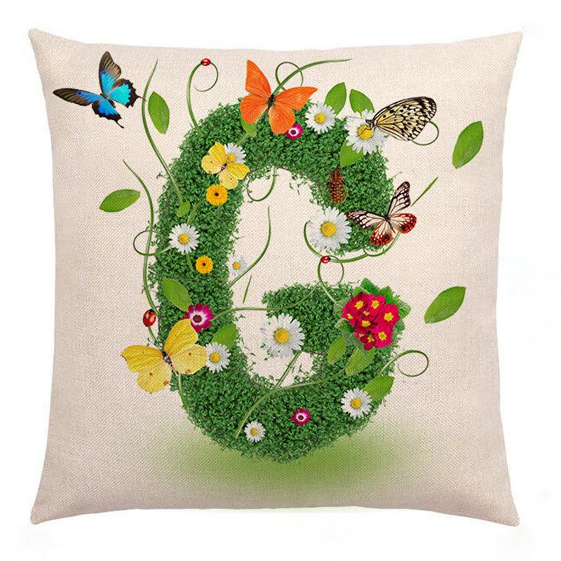 Neuer Kissenbezug Grün Kreativ Liebesbrief Kissen Liebe 26 Buchstaben Kissenbezug Sofakissenbezug