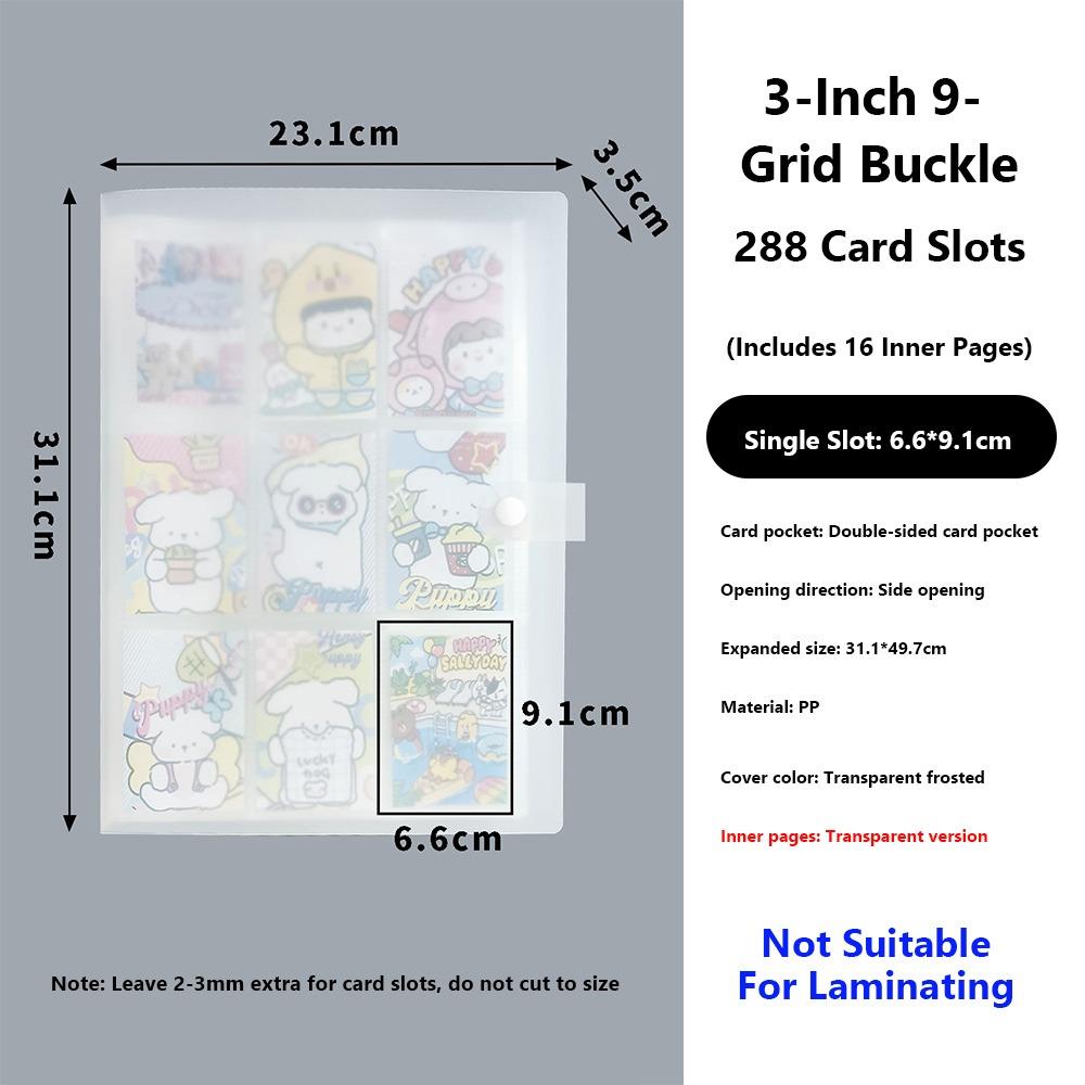 PVC Photocards Holder Transparent Bill Storage Booklet Simple Photo Album