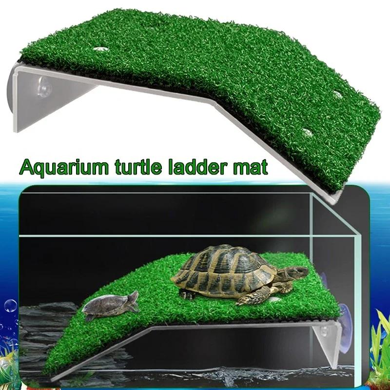 Turtle Basking Platform Turtle Floating Island Aquarium Moss Island Climbing Turtle Ladder Lawn Aquarium Accessories Decoration