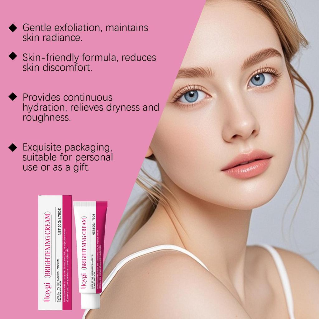 Moisturizing and Brightening Cream Deeply Hydrates, Moisturizes, Brightens, Smooth Daily Skincare, Facial Cream