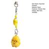 Keychain Pendant Resin Smooth Shiny Mini Size 3D Yellow Chicken Star Bead Design Keyring Bags Mobile Phone Lanyard