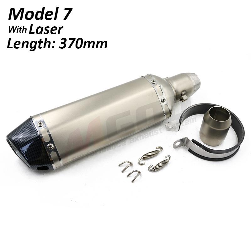 Universal Motorcycle Exhaust Pipe 51mm DB Killer Escape Moto Racing Modified Pit Bike For Kawasaki Z650 Ninja400 Versys 650 MT09