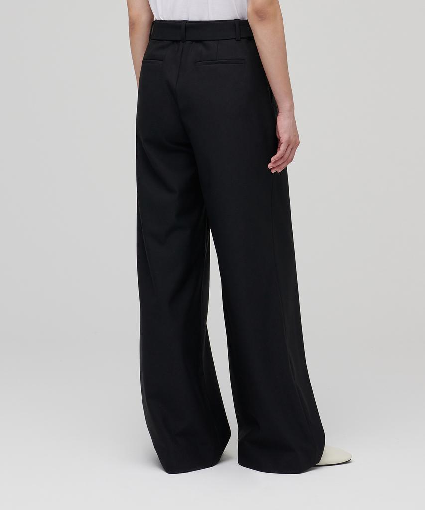 MUSINSA STANDARD WOMAN Women'S Real Wide Belted Slacks [Black]