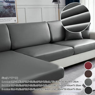 1/2/3-Sitzer, elastisch, PU-Leder, wasserdicht, Couchbezug, Sitzschutz, dehnbare Sofakissen-Schonbezüge