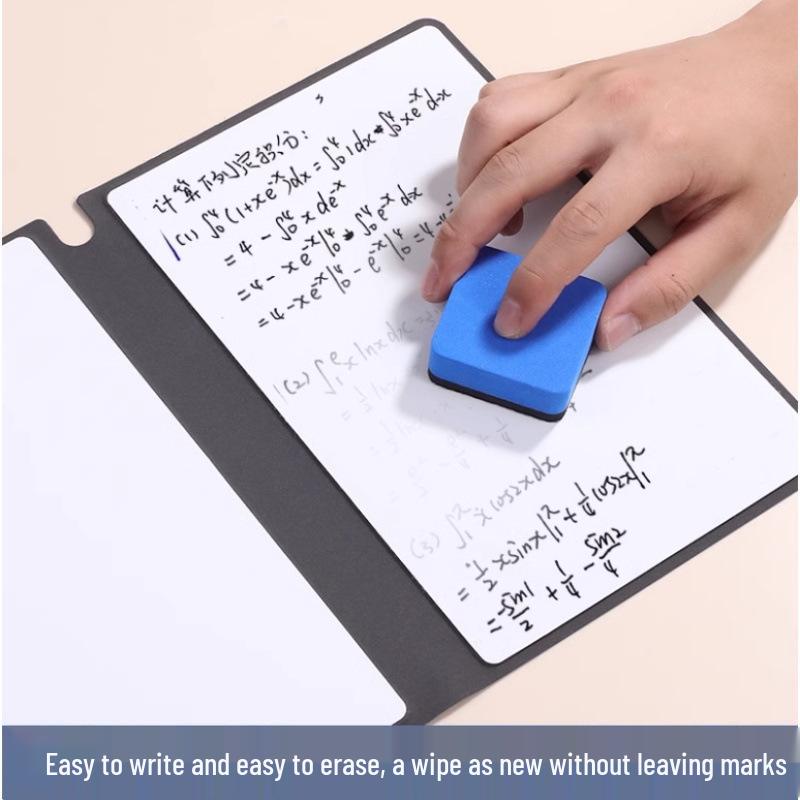 Portable A5 Erasable Whiteboard Notebook - Small Desktop Message & Memo Board