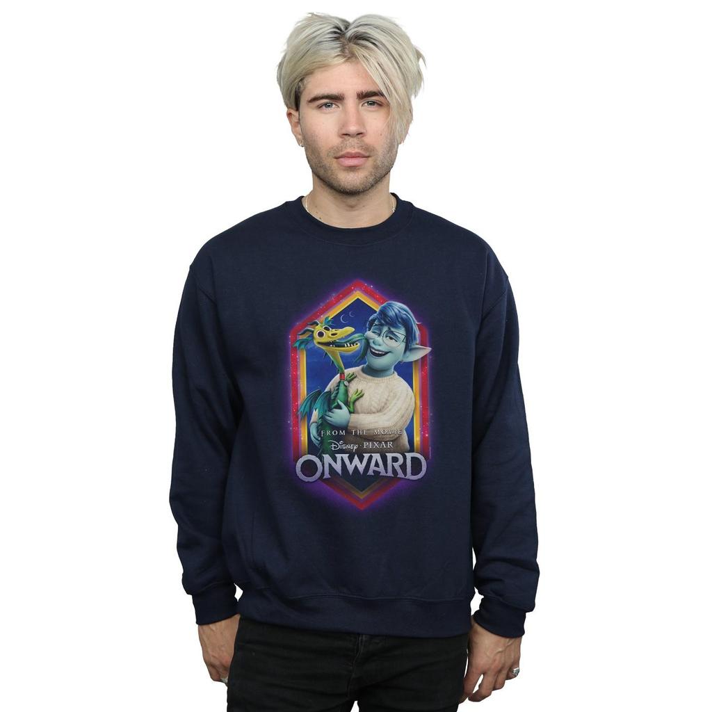 Disney Mens Onward Laurel And Blazey Crest Sweatshirt