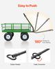 VEVOR Steel Garden Cart, 544 Kg Heavy Duty Pullable Garden Wagon Yard Cart