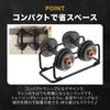 nijimomo Dumbbell Rack, Holds 2 Dumbbells, Dumbbell Stand, Dumbbell Holder, Compact, for Iron Dumbbells (Black, 32cm)