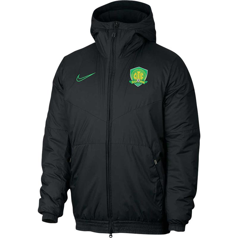 Nike Comfortable Zipper Hoodie Beijing Guoan Cotton Jacket Men Jackets Black CJ5298-010