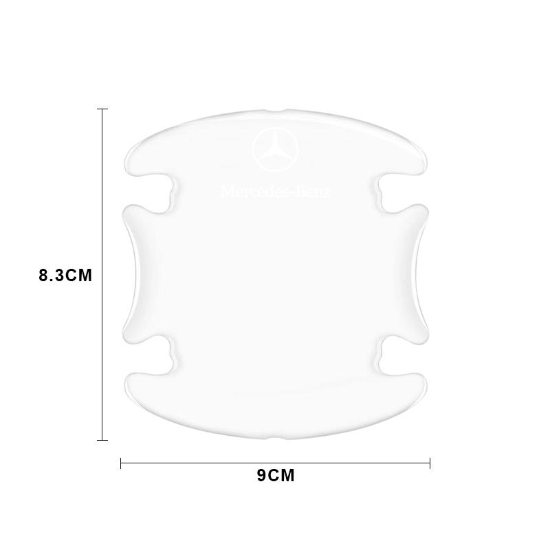 4 Stück Transparenter Auto-Türgriff-Aufkleber Dekoration Schutzfolie Für Mercedes Benz AMG W205 W204 W203 W211 GLC GLE CLA W212 W213 W201 W210 W124