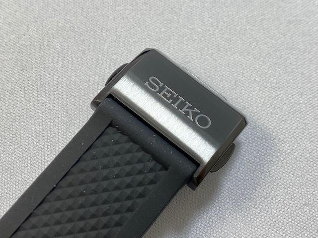 R023011M0 SEIKO Astron 22mm Silicone Band with 50th Anniversary Limited for and Buckle, Black, Edition, SBXC036/ 5X53-0AH0 Others.