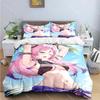 Fashion Sexy Anime Girl Print Bedding Sets Bed Supplies Set Duvet Cover Bed Comforter Set Bedding Set Aldult Gift