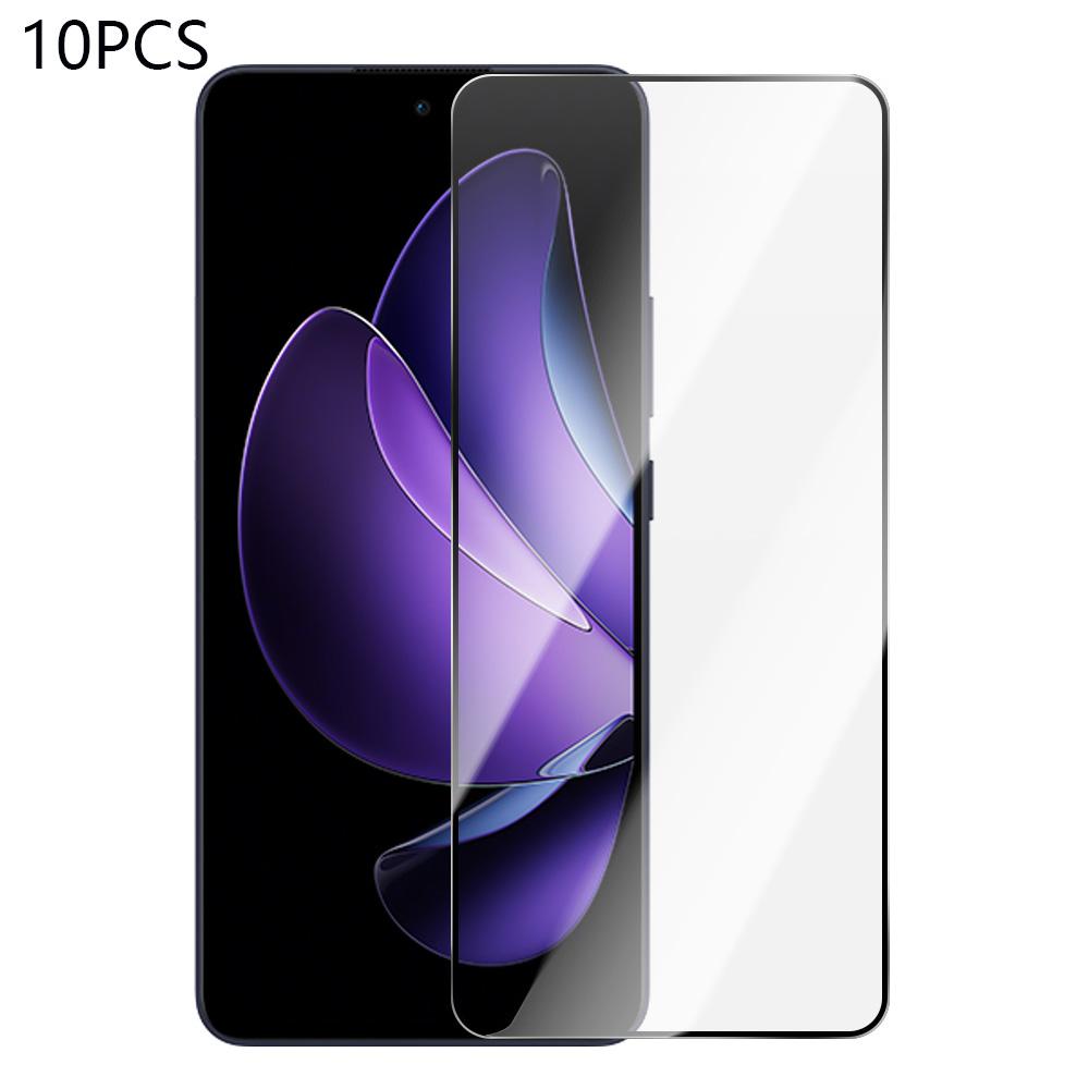 

RURIHAI 10Pcs For Oppo Reno13 F 4G High Aluminium-Silicon Glass Film 0.26mm 2.5D Screen Protector Type A