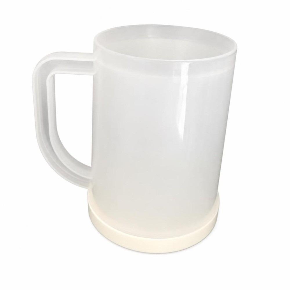 Plastic Cold Drink Chilled Cups Large Capacity Freeze Beer Glass Double Interlayer Cup Barbecue