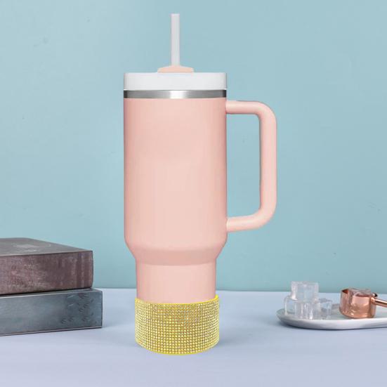 Diamond Glitter silikonová bota na pohár 20-40oz Protiskluzový návlek na láhve s vodou Stylový ochranný kryt základny lichoběžníkového válce