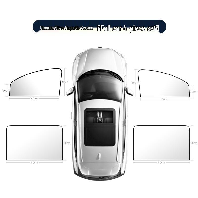 Magnetic Car Window Privacy Shade – Summer Sun Protection & Heat Insulation