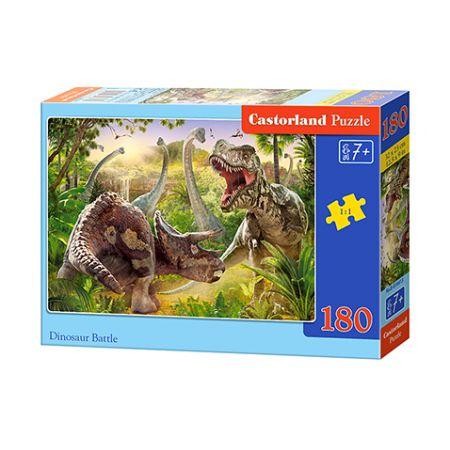 180-piece puzzle. Dinosaur Battle