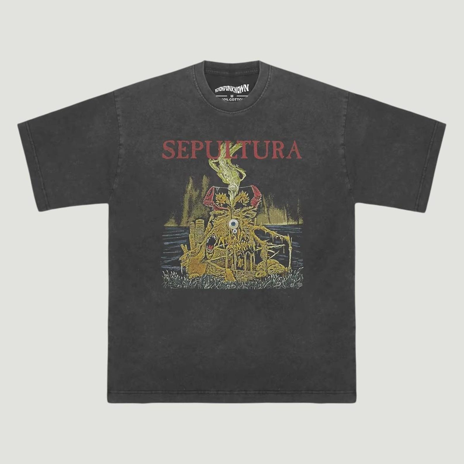 Sepultura T-Shirt, Classic Thrash Metal Band Tee, Retro Death Metal Graphic Shirt, Vintage Heavy Metal Music Unisex Band Tee 2XL
