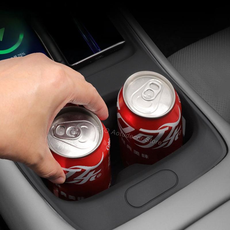 For Xpeng P7+ 2024 2025 2026 Silicone Wireless Charging Pad Center Console Phone Holder Mat with Cup Holder Interior Accessories
