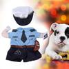Polyester Sladký mazlíček Halloweenské oblečení Pokuta Policie Vzpřímený kostým Převlek pro kočky psy(S)