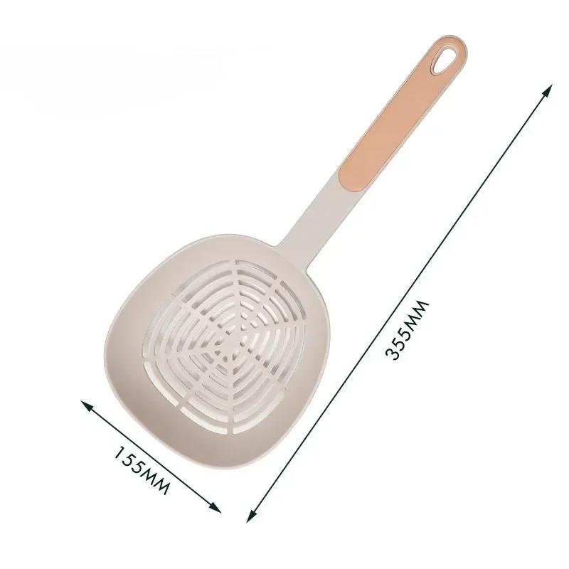 Kitchen Colander Food Grade High Temperature Resistant Long Handle Non-slip Pasta Spoon Dumpling Food Filter Kitchen Drain Spoon