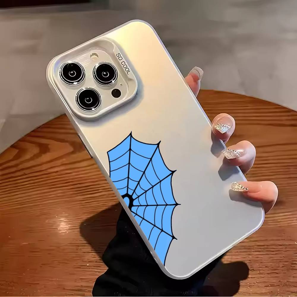 Red and Blue Couple Wallpapers Phone Case For iPhone 17,16,15,14,13,12,11,Pro Max,Plus Candy Silver Cover