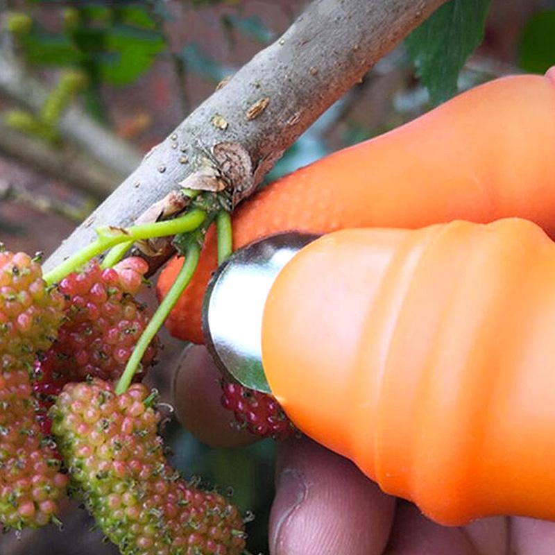 Silicone Finger Protector Picking Plants Cutting Vegetable Thumb Knife Garden Tools
