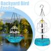 Solar Cascade Hanging Bird Bath Fountain, Solar Water Pump Three-Tiered Bird Bath Tub , Hanging Hook for Garden Patio Wildlife