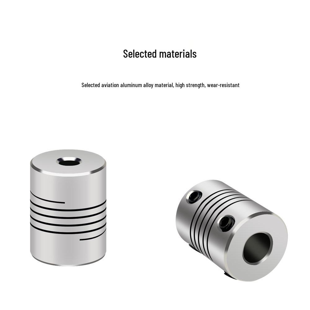Hliníková flexibilní spojka pro 3D tiskárnu pro krokový motor enkodéru osy Z (5 x 8 mm)