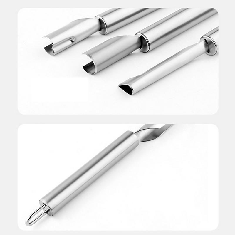 1/3Pcs Carving Tool Stainless Steel Carving Knife Fruit And Vegetable Carving Knife Semicircle Water Drop Petal Shape