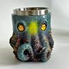 V8 Engine Themed Resin Mug Decorative Desk Ornament Car Enthusiasts Office Decor