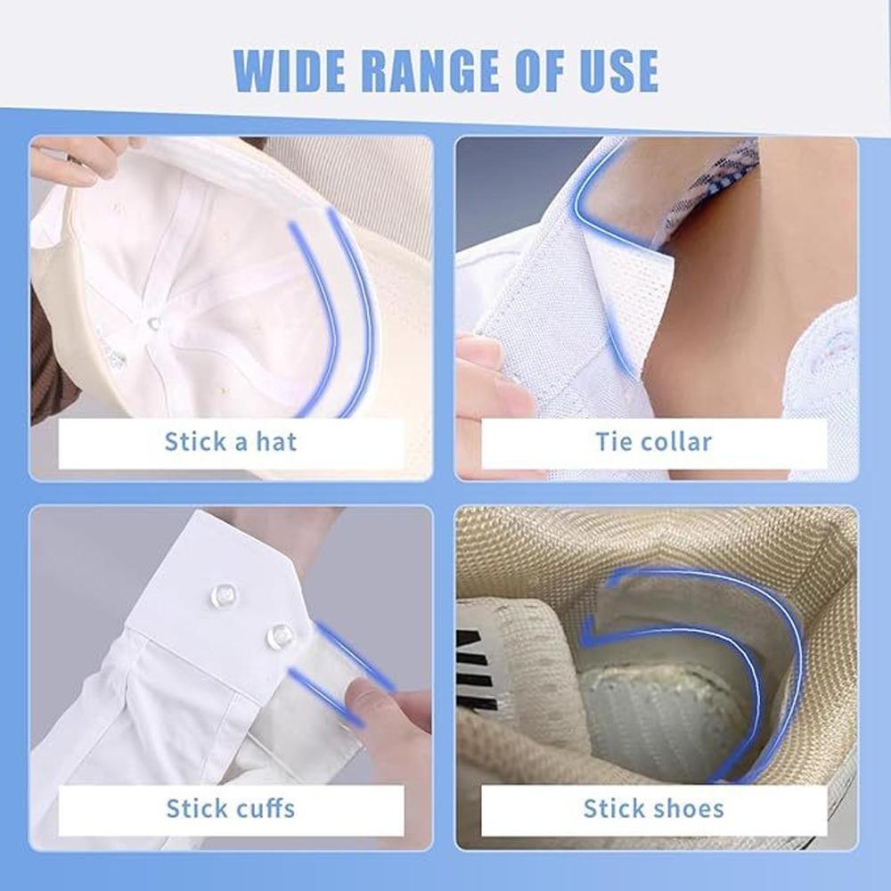 100Pcs 23.5x3.7cm Hat Sweat Liner Cloth Hat Sweatband Insert Cap Sweat Pad Outdoor Activities
