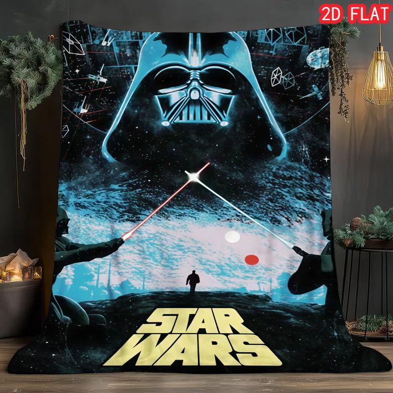 Darth Vader Stormtrooper Printed Fleece Blanket Cozy Warm Blanket for Bed Couch Kids Room Perfect Gift for Sci-Fi Movie Lovers